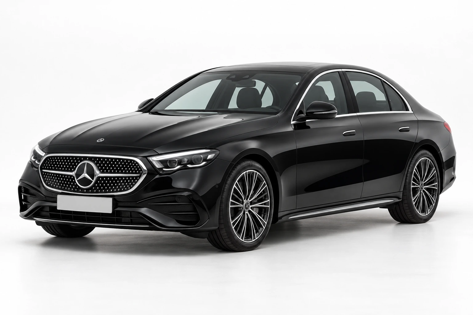 Mercedes E-Class chauffeur vehicle illustration