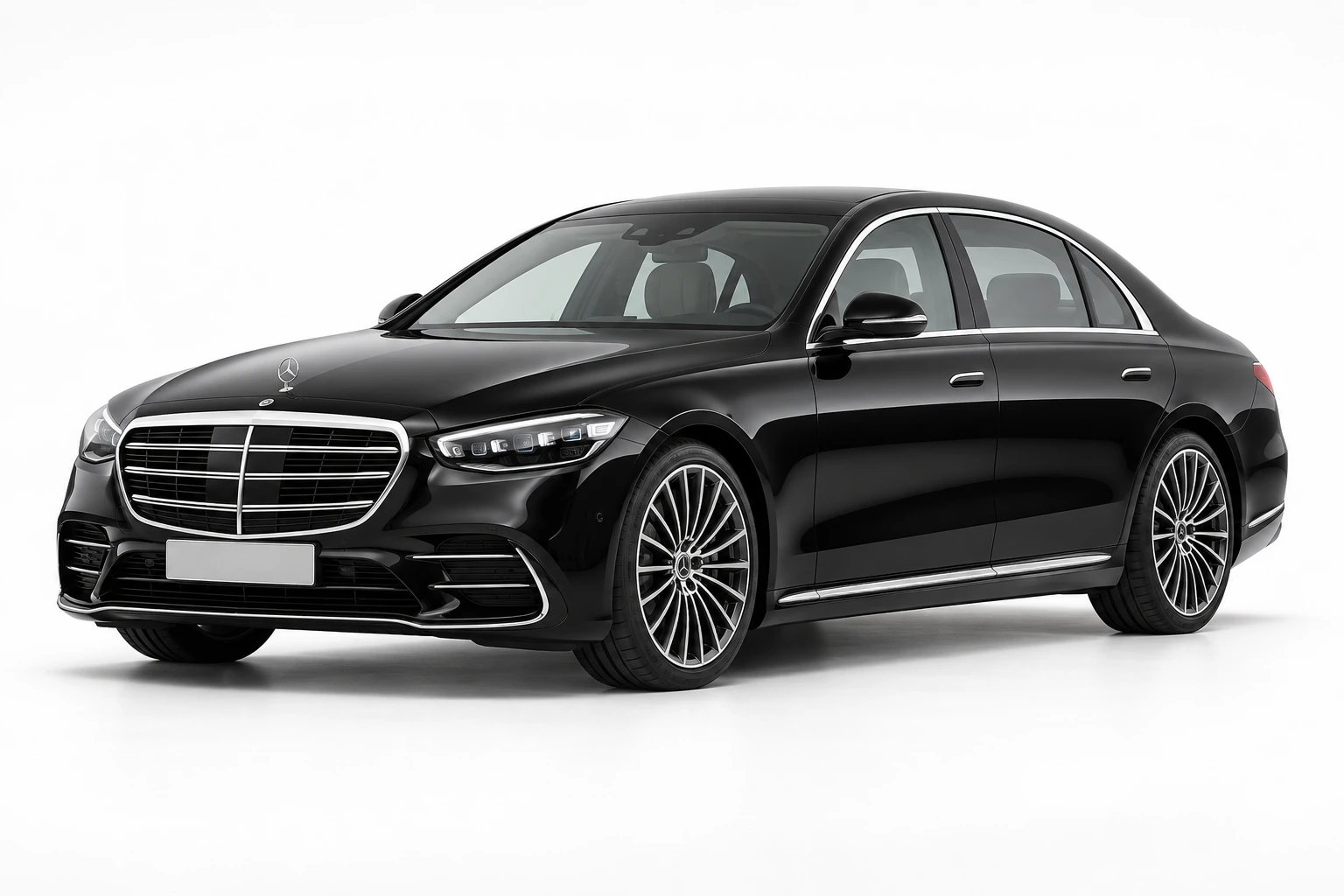 Mercedes S-Class chauffeur vehicle illustration